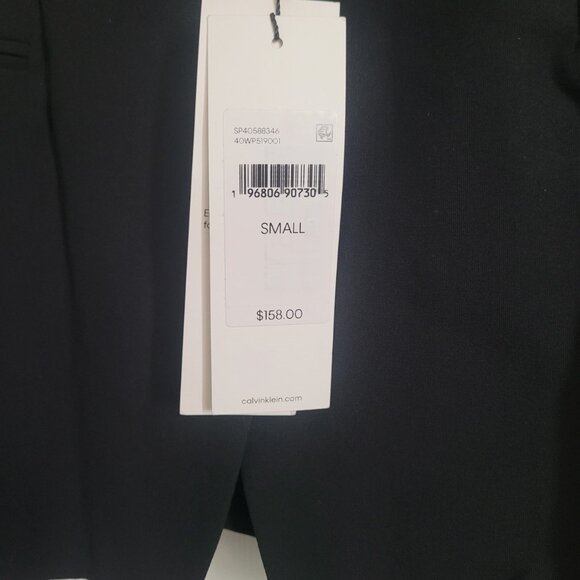 NWT CALVIN KLEIN Women's Refined Stretch Cinch Blazer Black Size Small - Picture 7 of 11